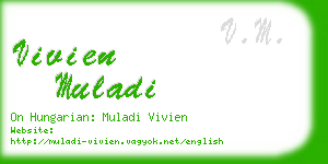 vivien muladi business card